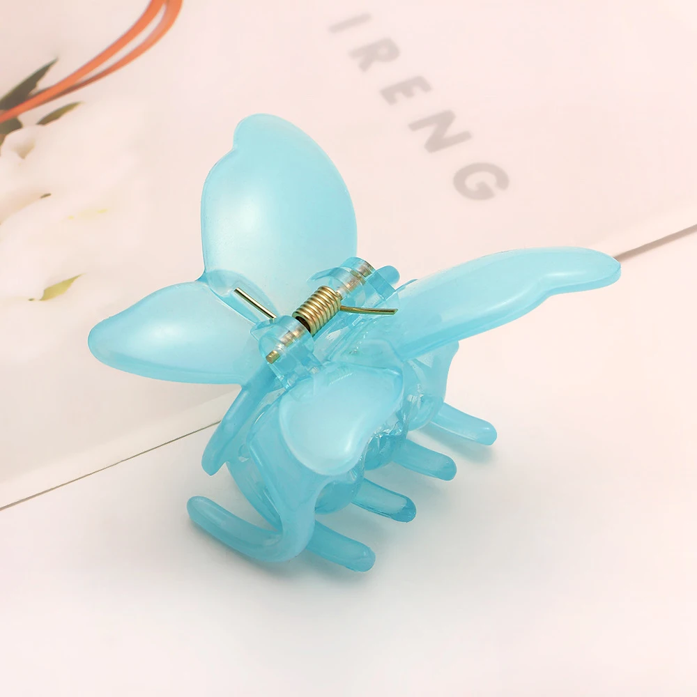Frauen Kleine Schmetterling Haar Klaue Acryl Klaue Clip Mädchen Süße Haarnadel Krabben Haar Clips Chic Haar Clip Mode Haar Zubehör – Detail 24