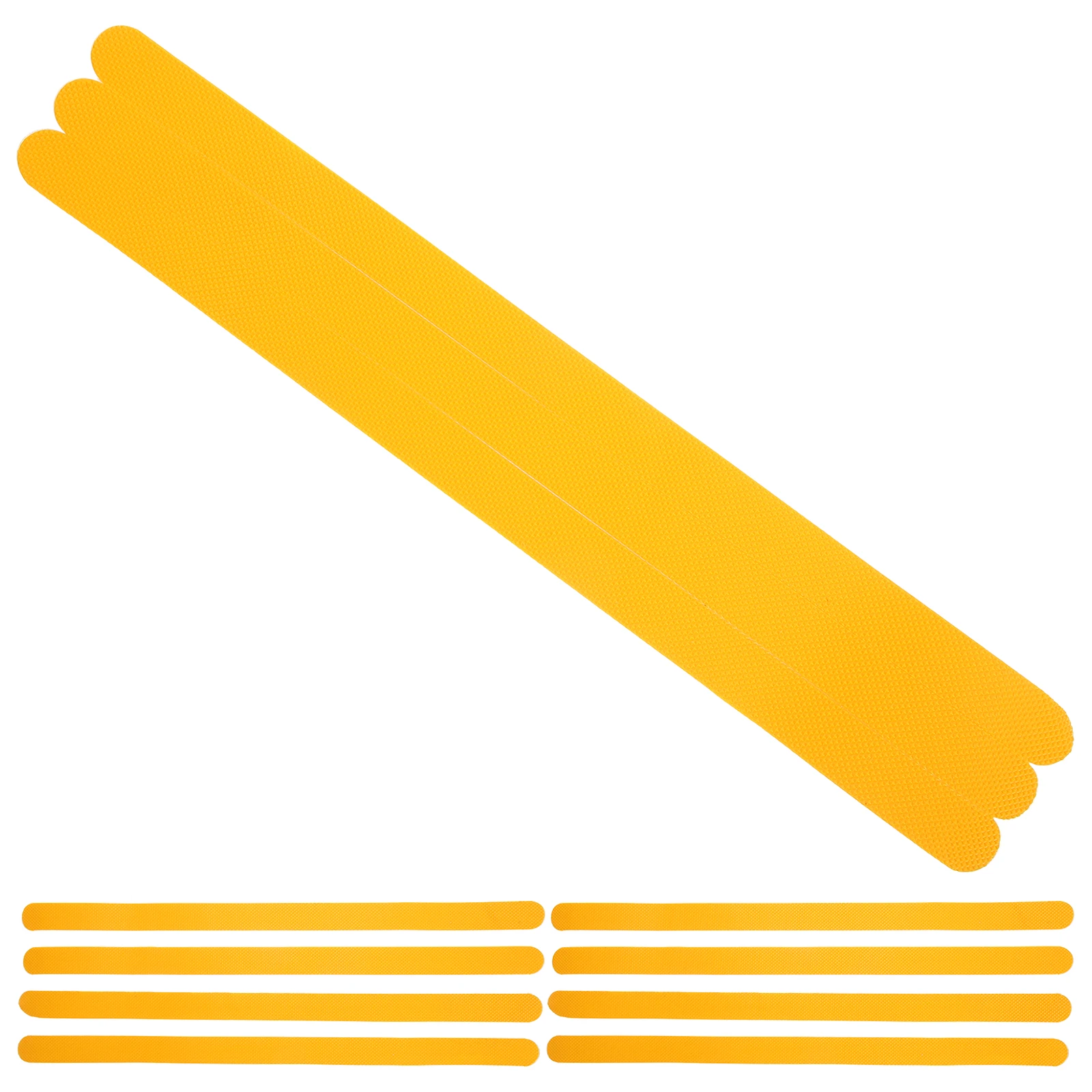 12 Pcs Yellow Non Slip Stickers for Bathroom Bathtub Shower Stair Anti Skid Tape PVC Rubber Strip Decal Construction Tools