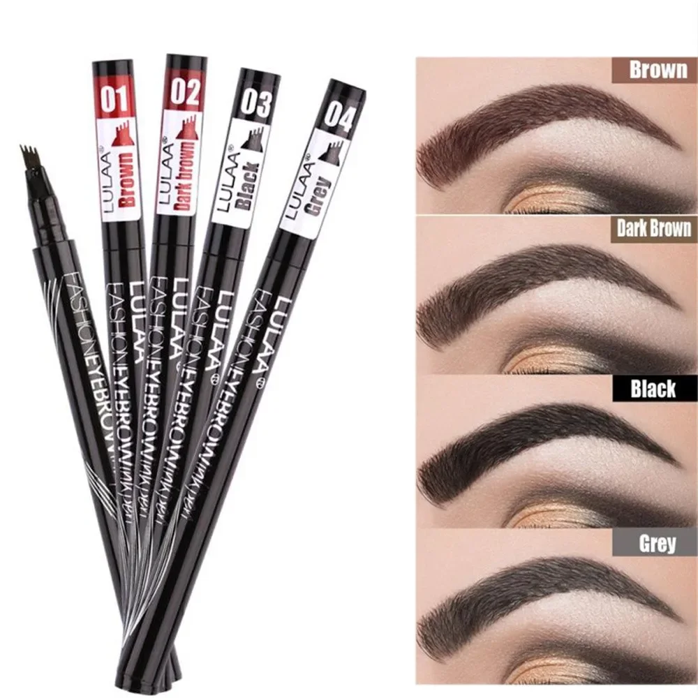 Professional Liquid Eyebrow Pencil Waterproof Long Lasting Sweat-proof Quick Dry Tip Eyebrow Tattoo Cosmetic Makeup For Women