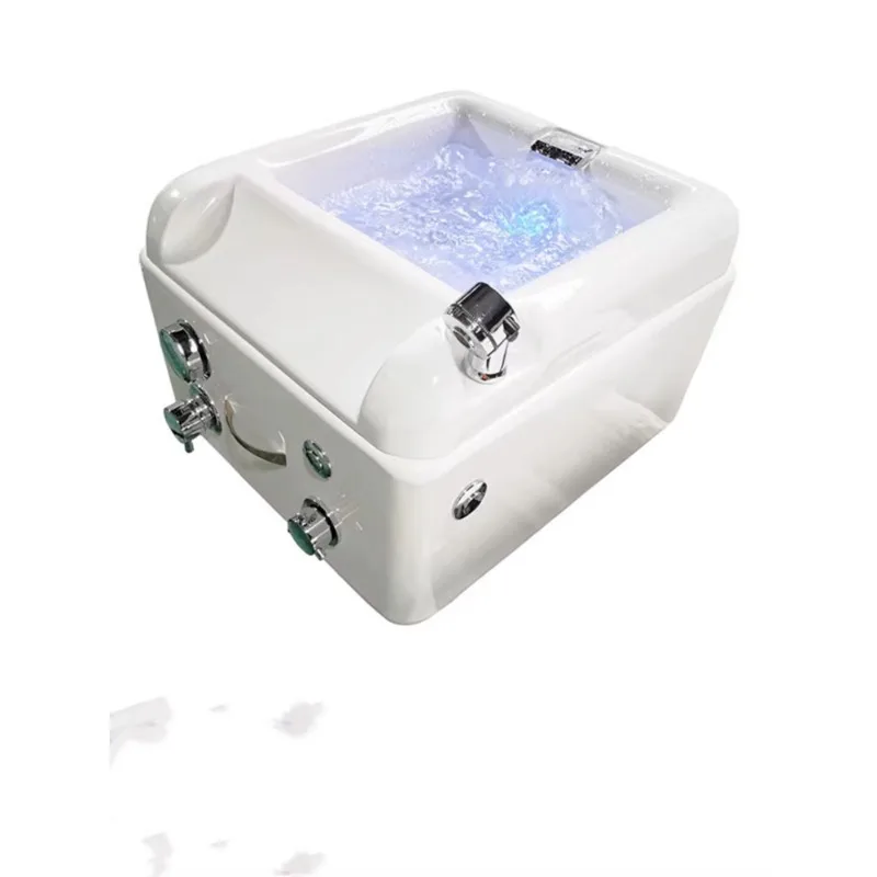 Removable home  commercial foot wash basin Foot therapy Nail art soaking bucket smaller than calf acrylic foot bath with wheels