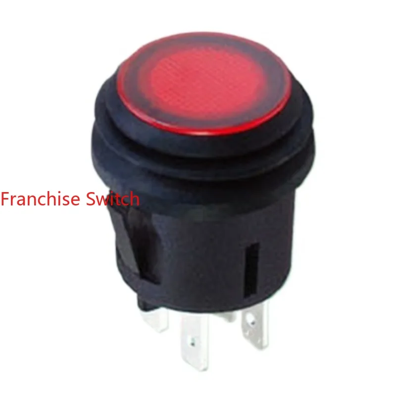 10PCS 20MM waterproof with lock light 3V button  switch R13-527D2L