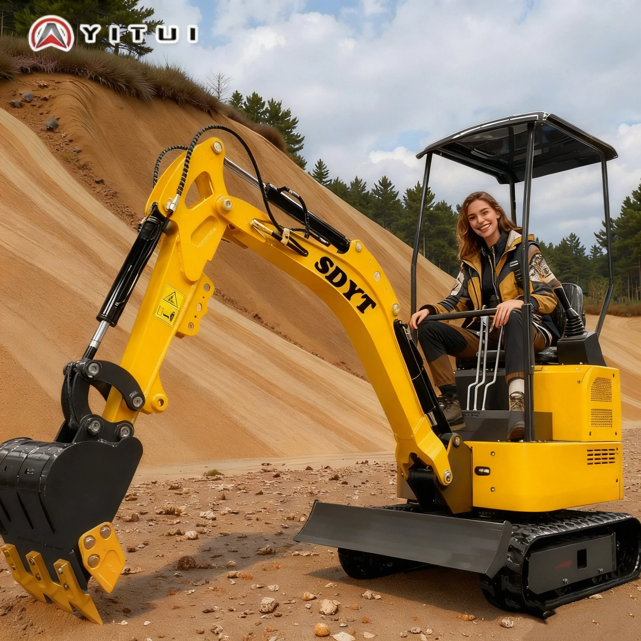 

Mini Excavator Customized Durable 2.0 Ton Machine For Diy Farmland Cultivation High-Quality Easy-To-Operate Kubota Engine