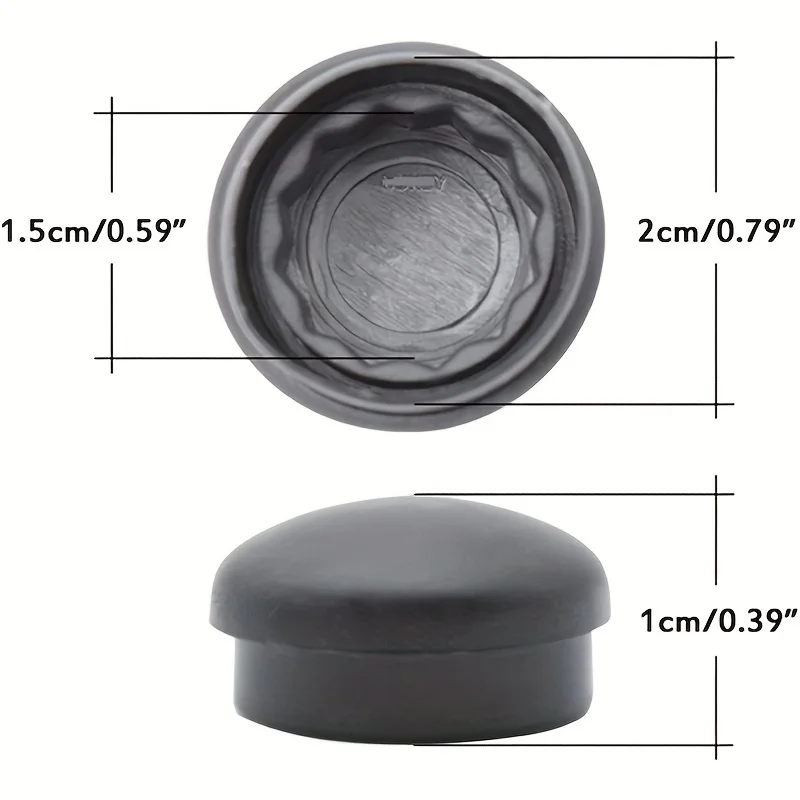 2pcs Car Front Windshield Wiper Arm Nut Cap Bolt Cover For Volkswagen Passat B5 B6 B7 Golf MK4 MK5 MK6 MK7 Polo Jetta Tiguan New view 2