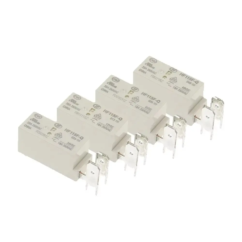 1PCS New HF115F-Q-005-1H HF115F-Q-012-1H HF115F-Q-024-1H HF115F-Q-048-1H HF115F Q 012 024 1H 5V 12V 24V 48V Power Relay