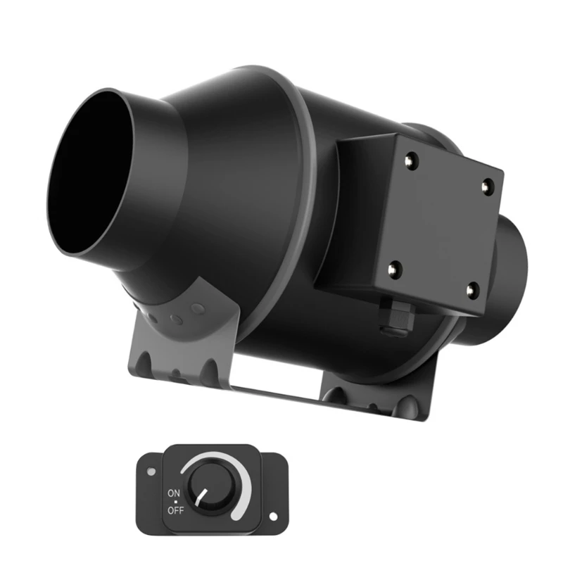 

4'' 6” Extractor Exhaust Fan 220V Low Noise Inline Duct Wall Air Blower for Home
