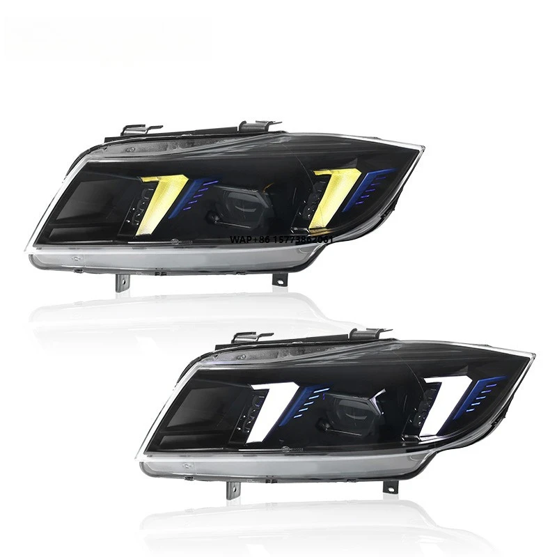 

1 Unit for 05-12 3 Series E90 Headlight Assembly Modification, LED Daytime Running Light, Flowing Turn signal Lens Light