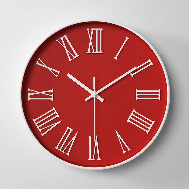 Silent Non Ticking Wall Clock Modern Quartz Clock for Living Room Bedroom Kitchen Home Decor Simple Stylish Design