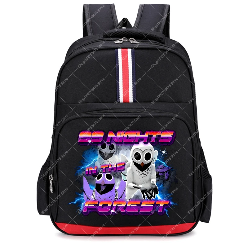 Game 99 Nights in The Forest Backpack Kids Cartoon Cute Schoolbag Boy Large Capacity Knapsack Children Book Bag Accessories Gift