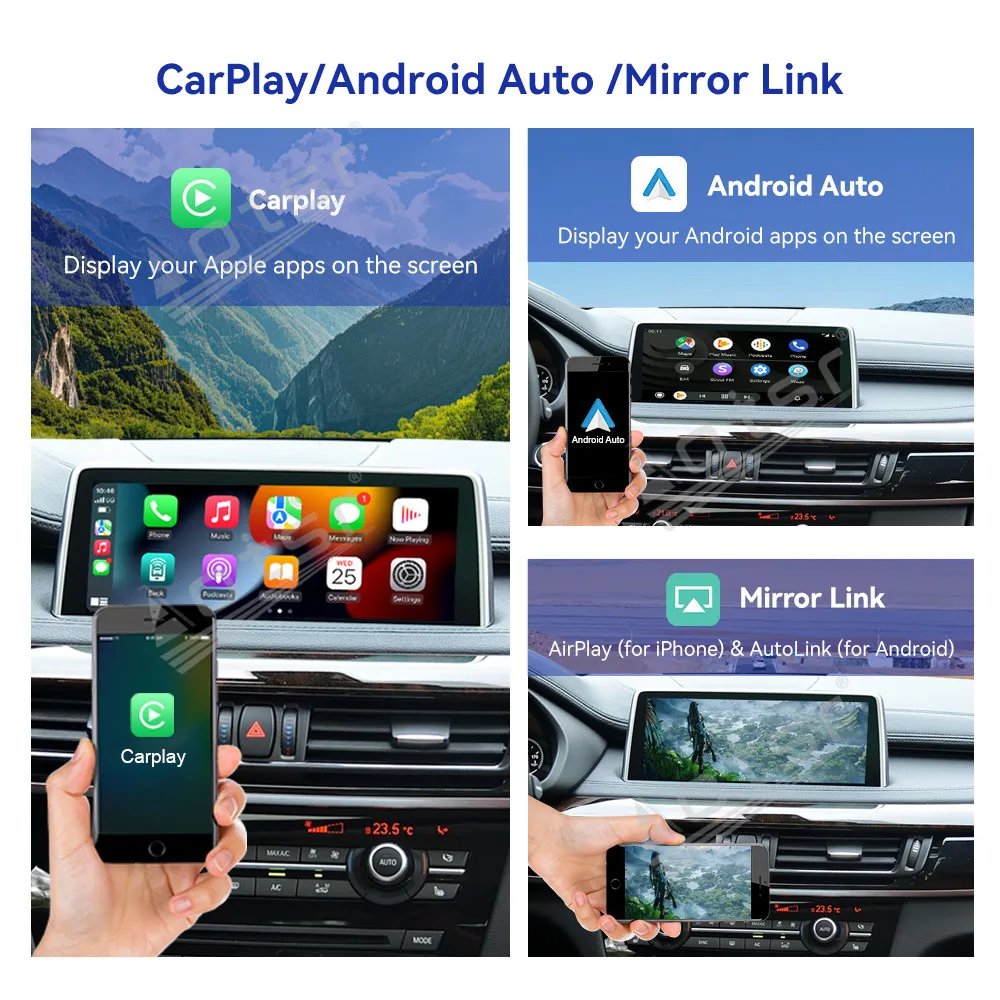 For BMW X6 F16 NBT 2015 Wireless Carplay Decoder Box Android Auto Link AirPlay Unique Design New Car Accessories Adapter Player