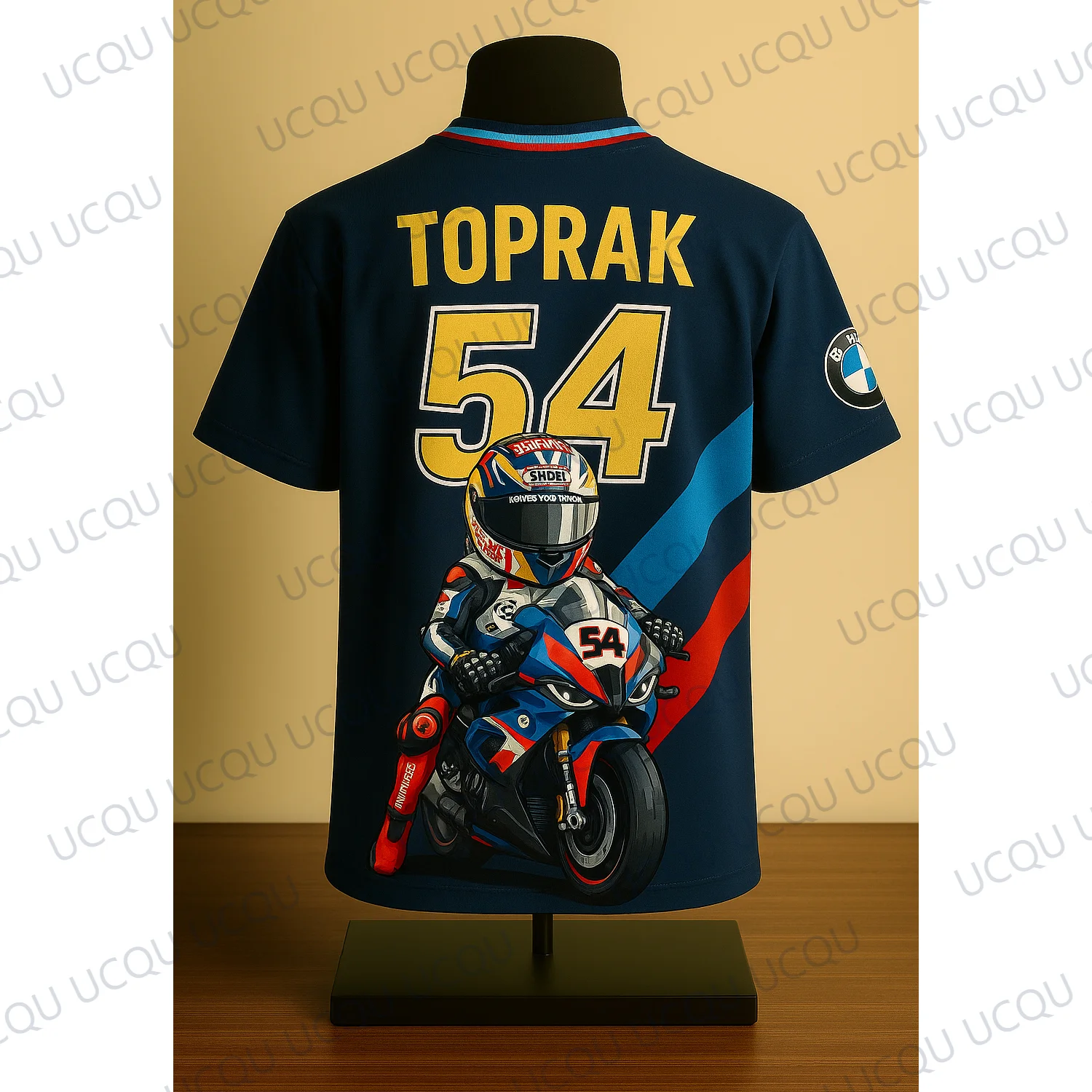 

Cartoon Toprak #54 Classic SBK BMW M Power T-Shirt – Retro Soft & Comfortable Moto Racing Tee for Superbike Fans