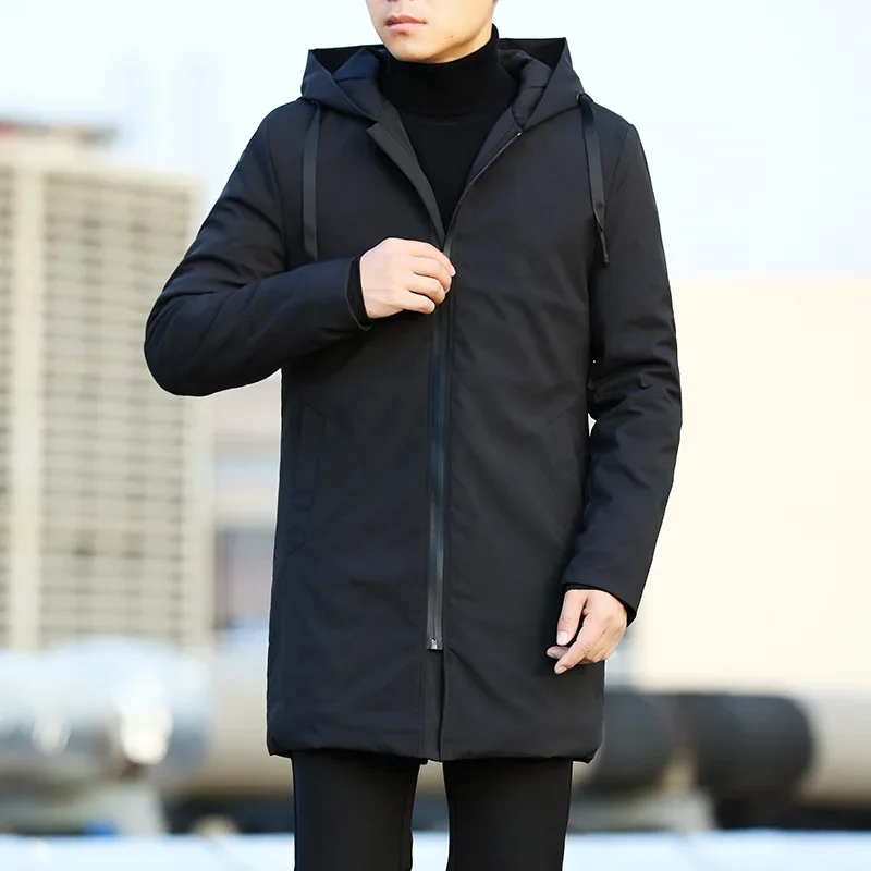 Men Jackets Autumn Winter Men's Trench Coat Male Windbreaker Outerwear Jaquet Man Coat Men Casual Thicken Warm Hooded Parkas