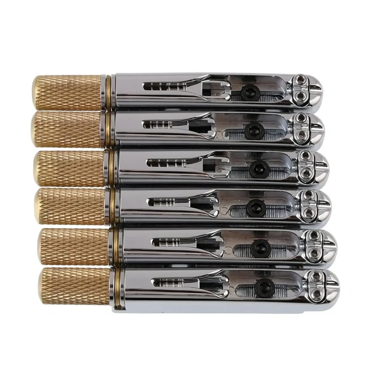 (AD10) Guitar Headless Guitar Bridges for 6 Strings Electric Guitar Headless Guitar Parts