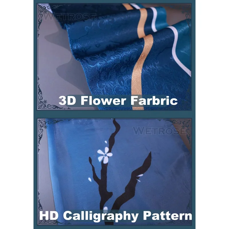 【Wetrose】 Ruan Mei Cosplay Kostüm Honkai Star Rail Ruanmei Komplettset Perücke Neujahr Halloween Qipao Stil