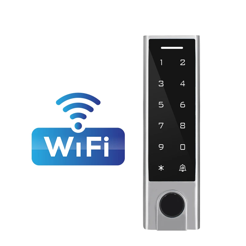 Tuya Smart wifi door lock Waterproof keypad Wi-fi control Fingerprint Access Control Standalone Keypad Fingerprint RFID Card