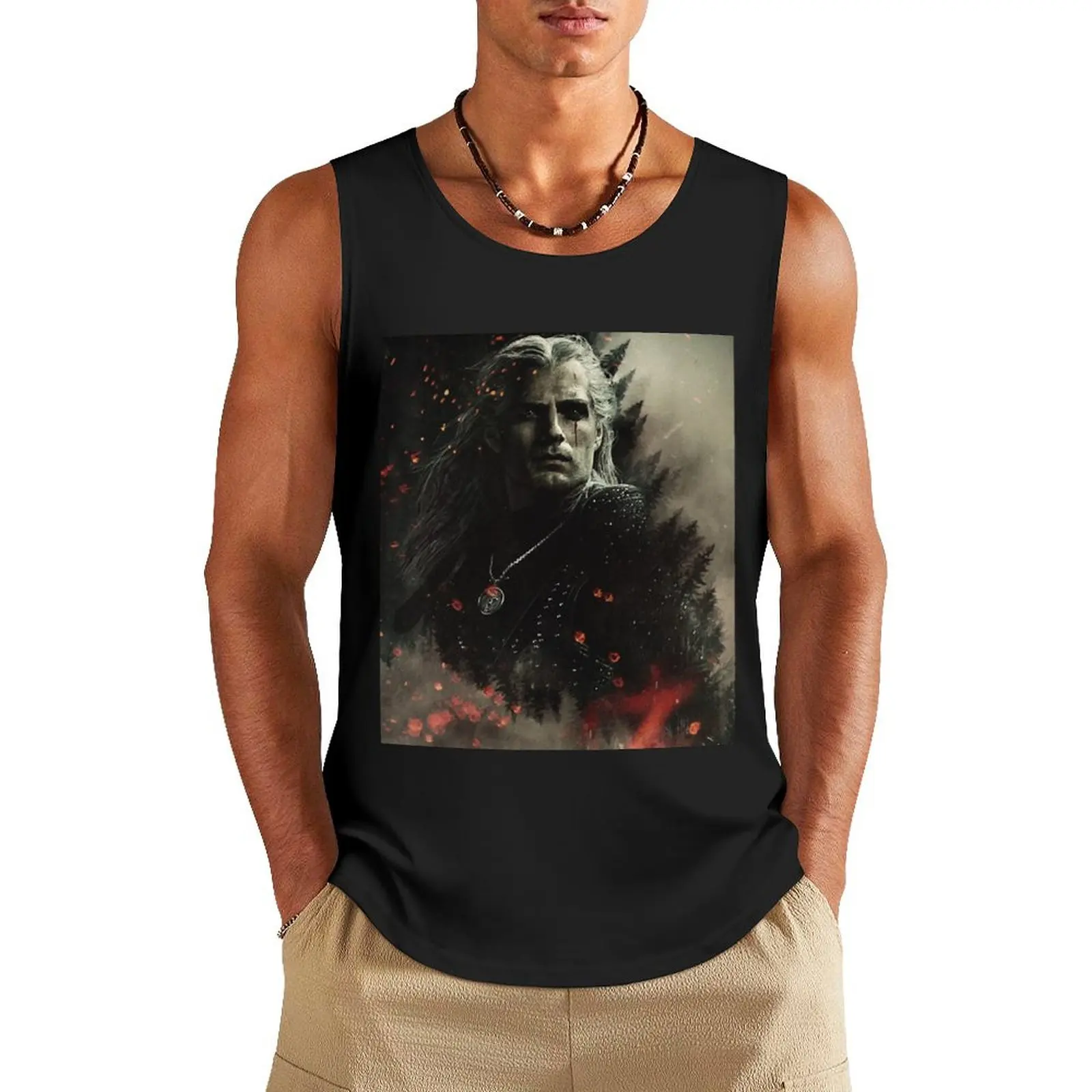 

The Hunter from Rivia Tank Top Gym T-shirts for men mens gym clothes t shirt gym t shirt