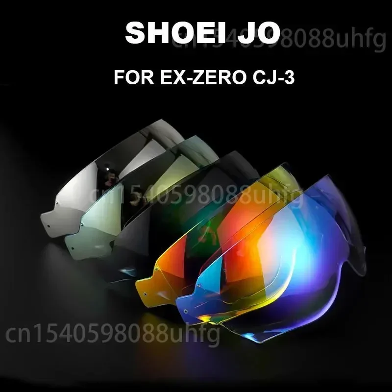 SHOEI-Motocicleta Capacete Lens, Metade Capacete Lens, Viseira Retro para Shoei JO/EX-Zero, CJ-3