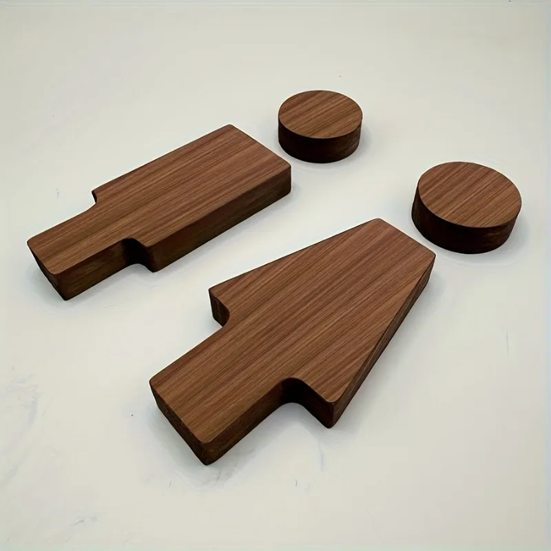 2PCS Wooden Bathroom Sign for Men's and Women's Restroom Doors Suitable for Home and Office, Bathroom Accessories - view 4