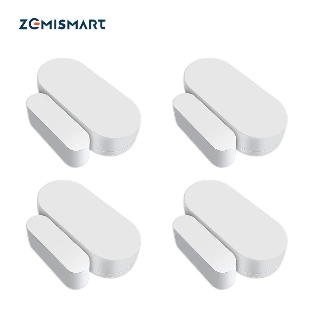 Zemismart Tuya Zigbee Door Window Sensor Smart Security Detector Real Time Automatic Alarm Zigbee2MQTT deCONZ Alexa Google Home