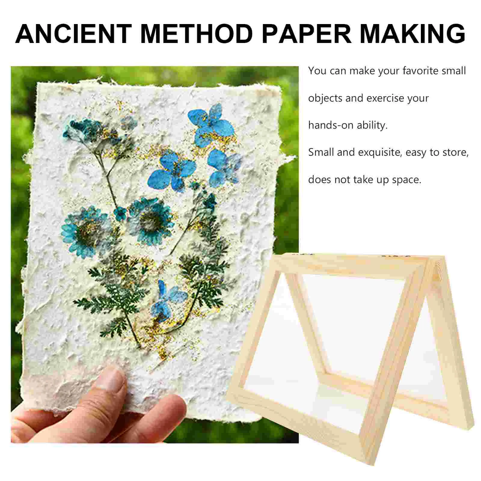 Paper Frame Material Package Making Mould Kids DIY Product Craft Wooden Screen Office Handmade