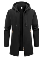 Sweat-shirt à manches longues pour homme, Streetwear, fermeture éclair, capuche, surdimensionné, chaud, manteau, survêtement d'extérieur, nouvelle collection hiver 4