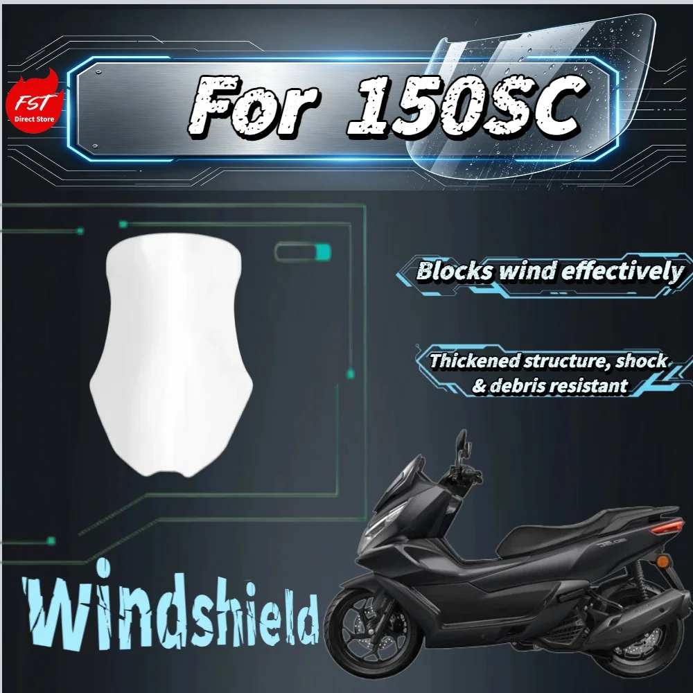 For  150SC Upgrade Height Windshield Windproof Front Wind Mirror No Damage Modified Parts
