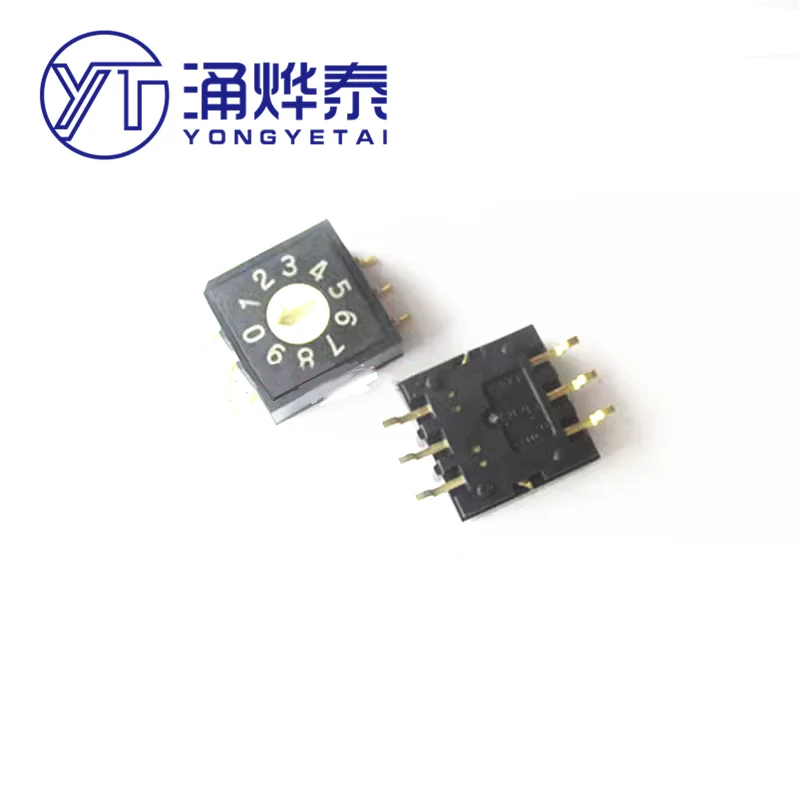 YYT 2PCS Digital encoder RM3A-10R-V-B 0-9 3:3 patch ring code switch