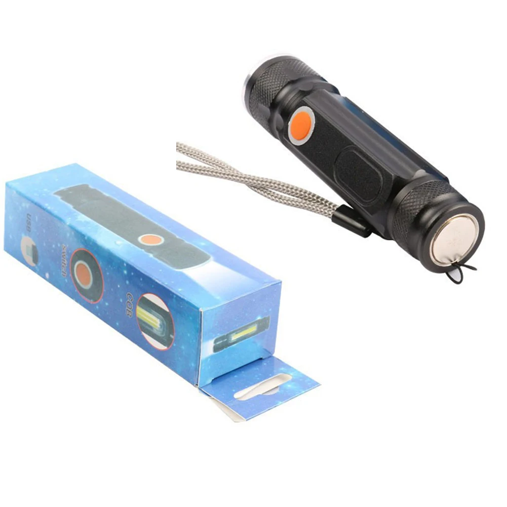 

For Mini Repair Light for Auto Use with Magnetic Suction Rechargeable Waterproof Adjustable Focus Dual Lighting USB Charging