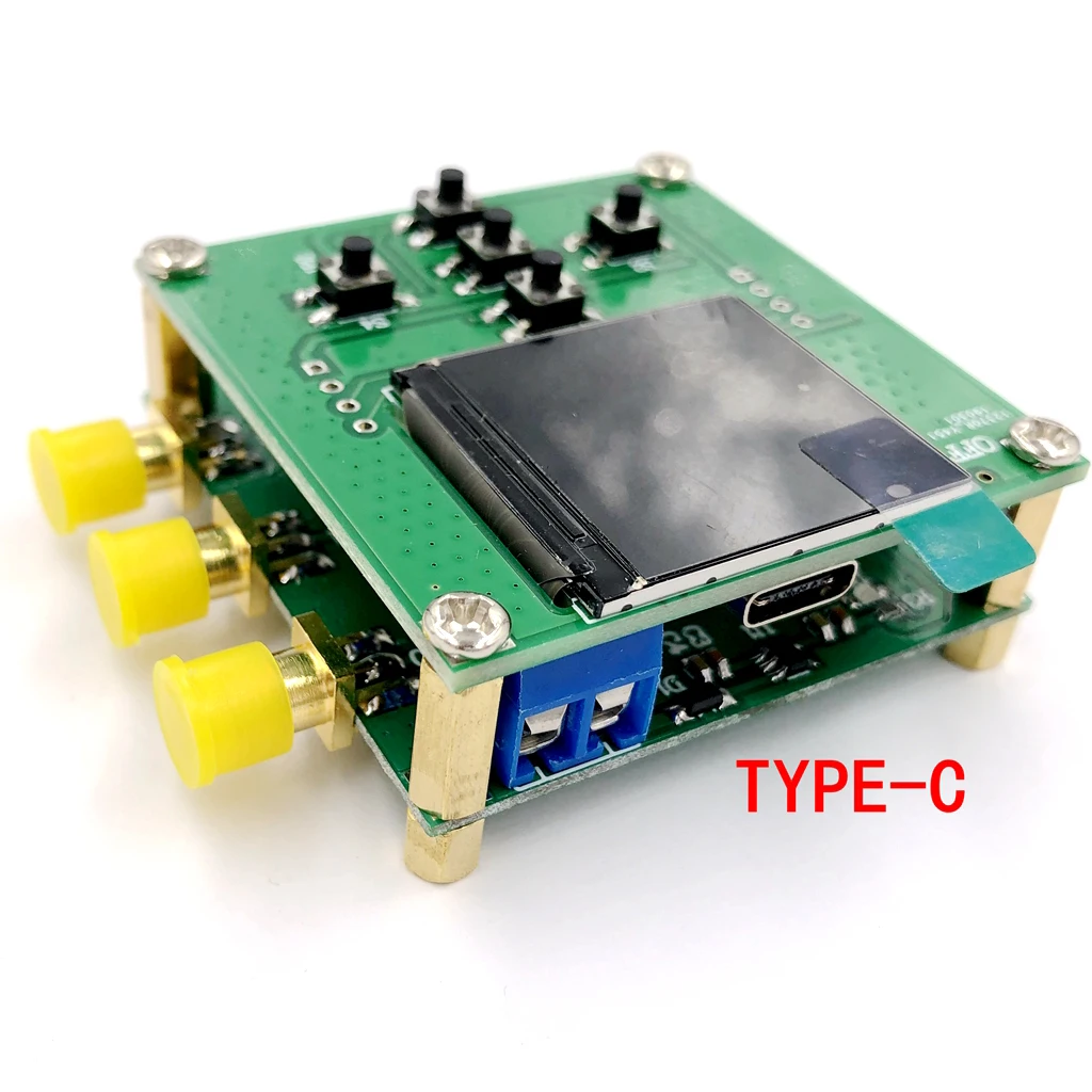 2.5K-200MHz SI5351A Square Clock Signal Generator Module STM32 TFT LCD High Frequency Generator For Oscilloscope