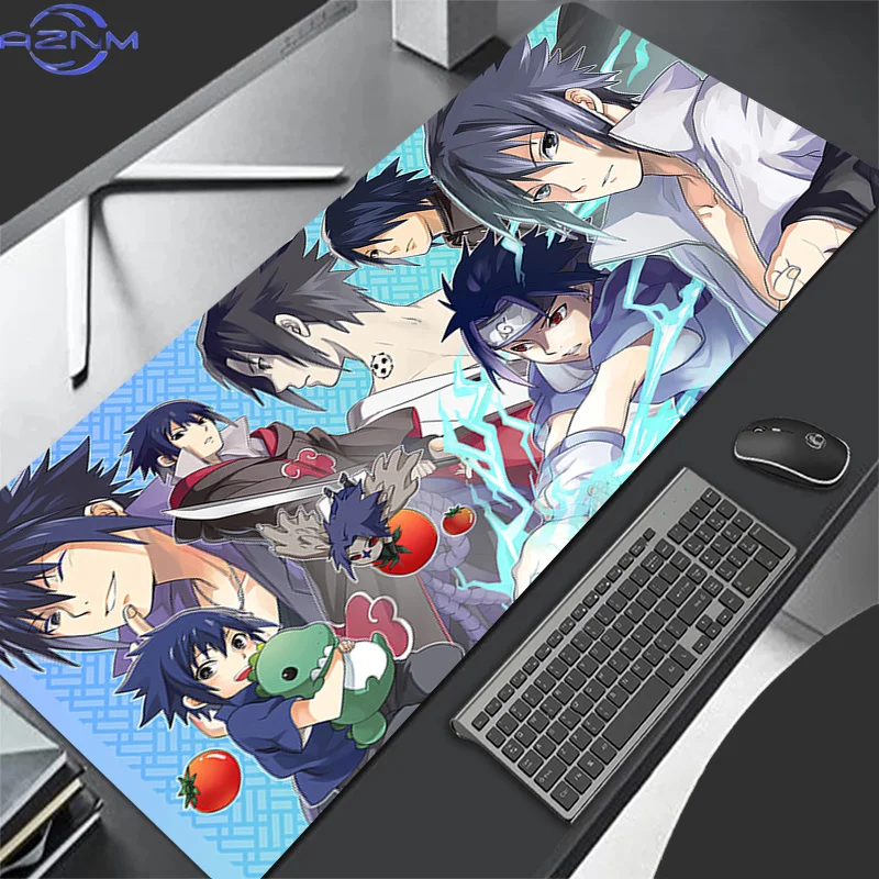Exquisite Mouse pad Naruto Sasuke Anime Gaming Accessories Mousepad Gamer Completo Computer Keyboard Pad Carpet Desk Mat Varmilo