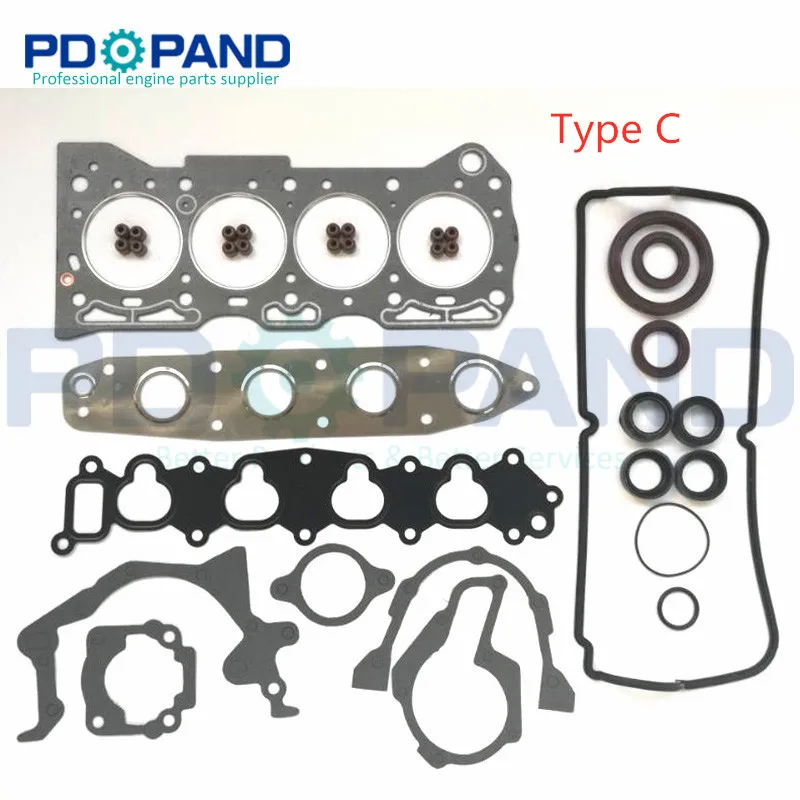 G16B G13BB Engine Overhaul Gasket Set for SUZUKI BALENO/ESTEEM EG VITARA Cabrio ET TA GRAND  FT GT 1.6 16V 1995-2003