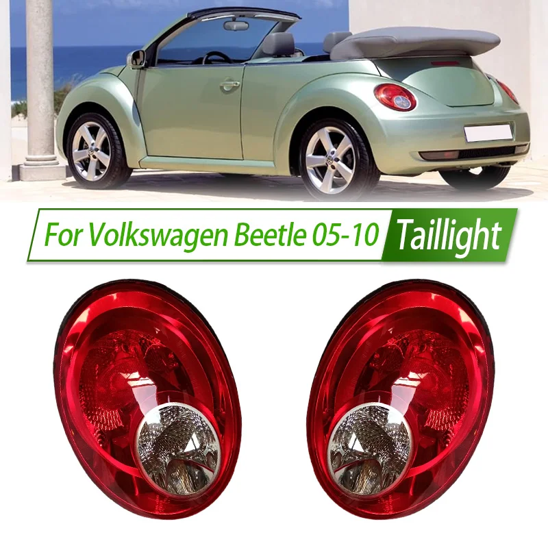 For Volkswagen Beetle 05-10 Taillight Assembly OEM Style Rear Lamp with Turn Signal Reverse Light Direct Fit Replacement Housing