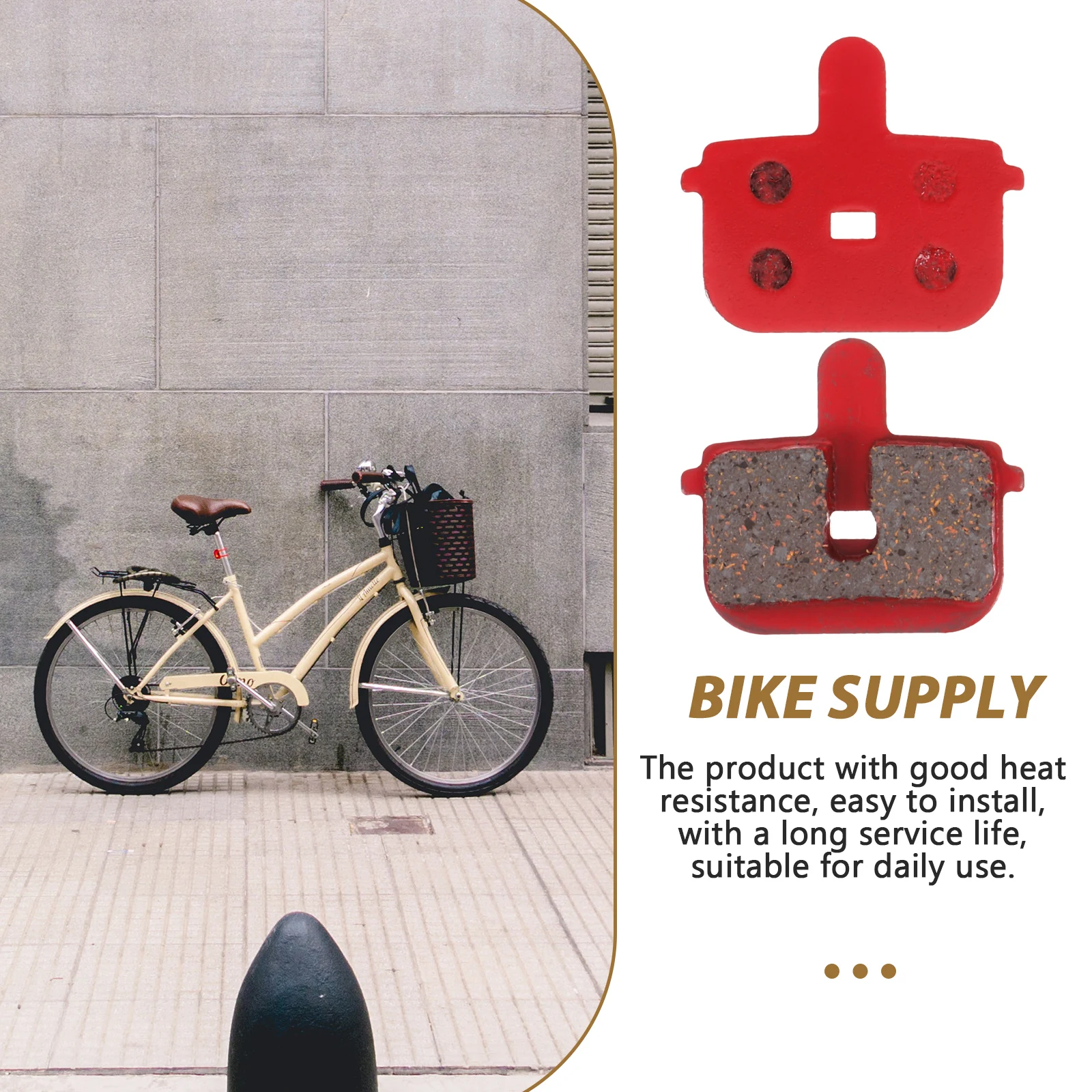 

Brake Pads Disc Bike Replacement High Performance Metal Blocks for M355 M446 Mountain Road Cycling Durable Heat Resistant