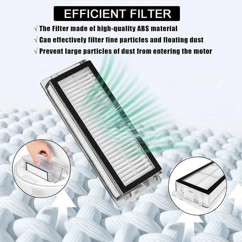 สำหรับ dreame เครื่องดูดฝุ่น L20อัลตร้า/X20โปรแปรงด้านข้างหลักอะไหล่ผ้ากรอง HEPA