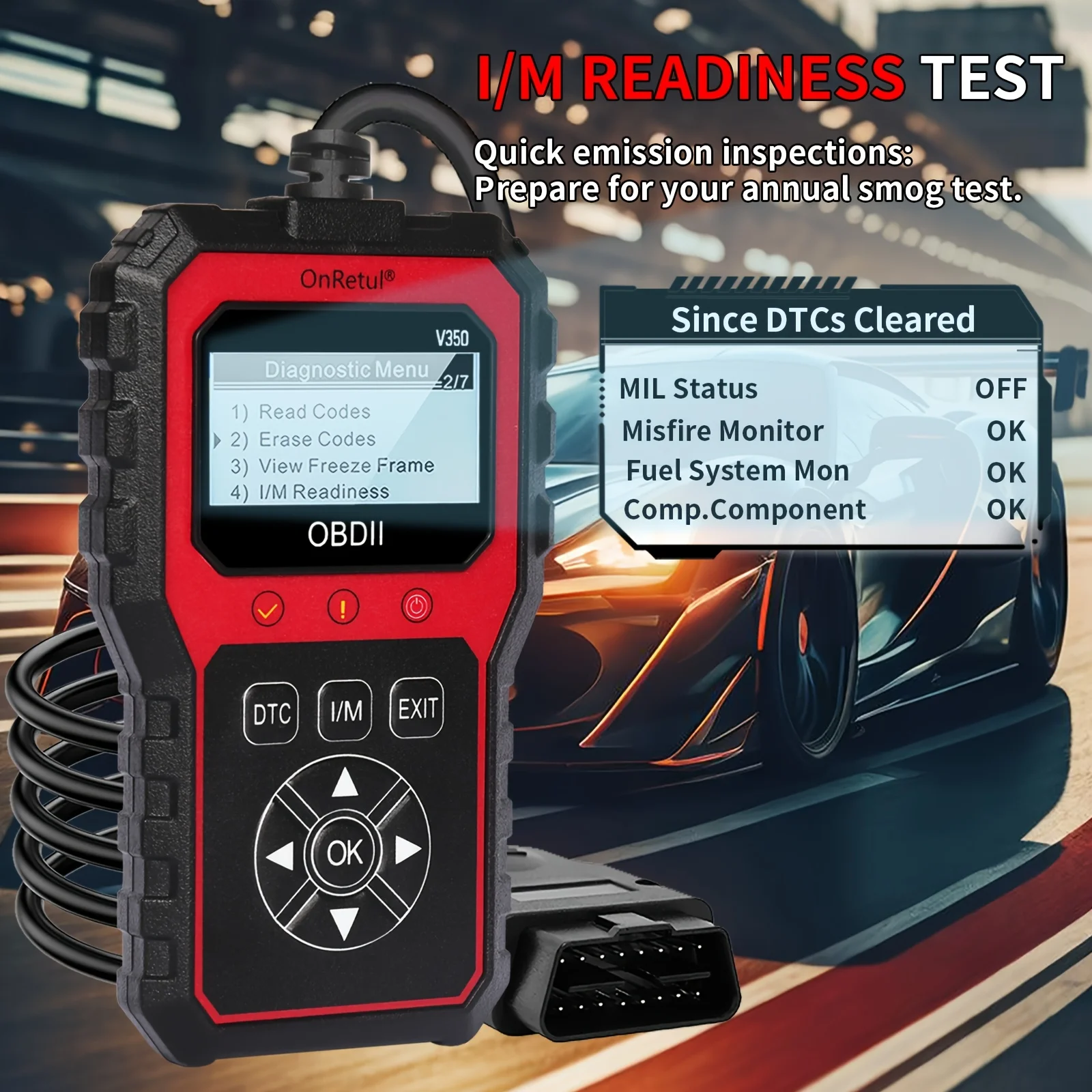 الماسح الضوئي Obd2 المتقدم V350 - أداة تشخيصية محمولة لجميع المركبات، قراءة أخطاء المحرك، بطاريات الاختبار، تحليلات وأختبار أداء المحرك، كودات فحص الجودة 350+، 35، 901+، تصميم سهل الاستعداد، تصميم مريح، بدون بطارية