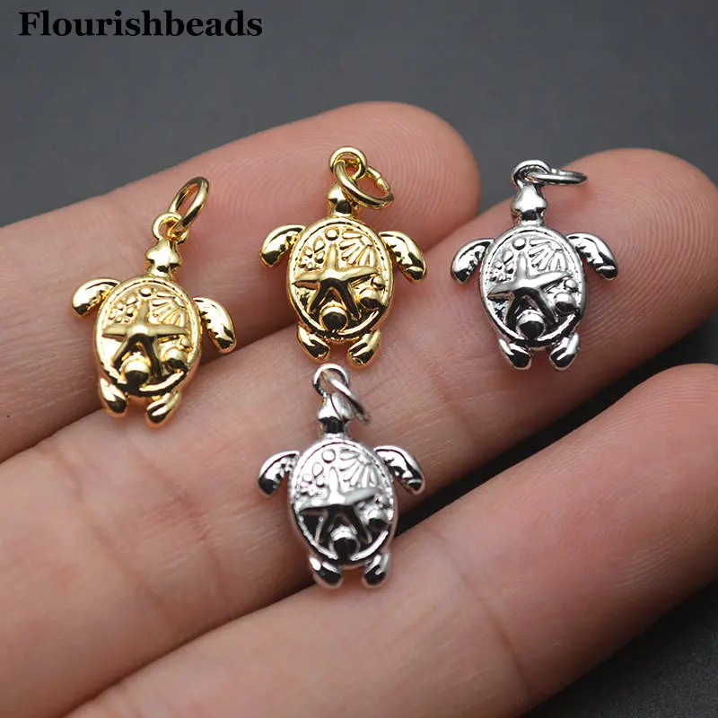 

10pc Cute Animal Marine Life SeafishTurtles Metal Charms for Bracelets Earrings Jewelry Making