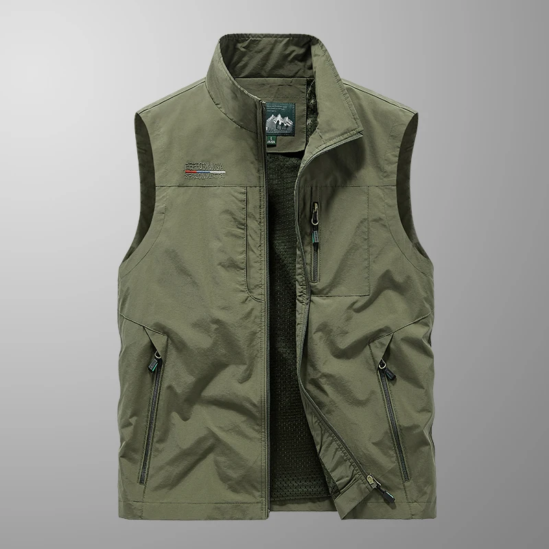 Chaqueta de talla grande, abrigo de cintura, chaleco de verano para hombre, Parka militar táctica, ropa de trabajo de talla grande para hombre, chalecos de caza, M-5XL de pesca