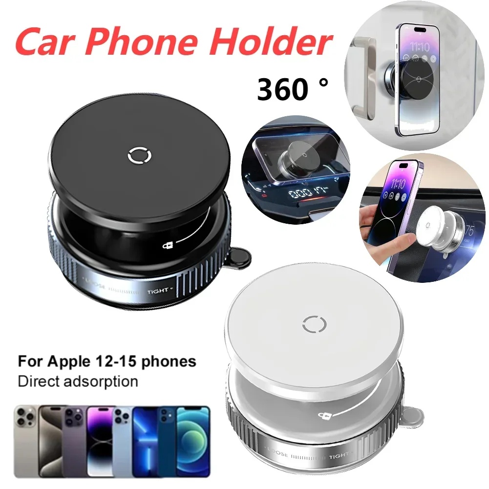 

MagSafe Magnetic Vacuum Car Phone Holder with 360 Degree Rotation for iPhone Samsung and Xiaomi Devices