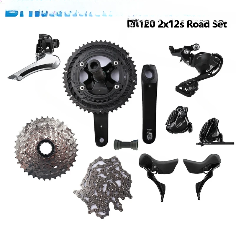 R7120 Variable Speed Big Set R7170 Kit Road Bike 2 × 12 Speed Hydraulic Disc Brake Kit