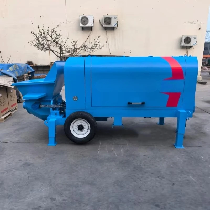 High Performance Diesel Concrete Pumping Equipment 35m3h with 500m Horizontal Transfer 150m Vertical