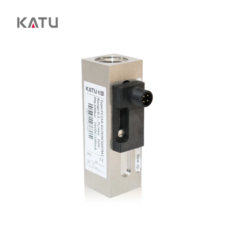 

KATU Factory Wholesale FC210 Series Stainless Steel Piston LED Low Discharge Flow Switches for Water and Gas Flow Measurement
