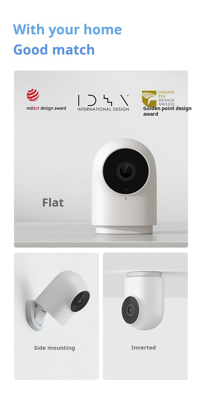 Cámara Inteligente Aqara G2H Pro Zigbee 3. 0 Cámara de vigilancia IP WIFI de visión nocturna HD 1080P de Gateway Hub Edition para Apple Homekit