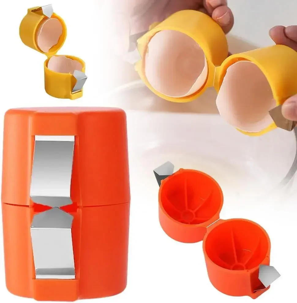 

Kitchen Egg Breaker Handheld Egg Crackers For Raw Eggs Effortless Egg Separator Portable Efficient Egg Opening Tools