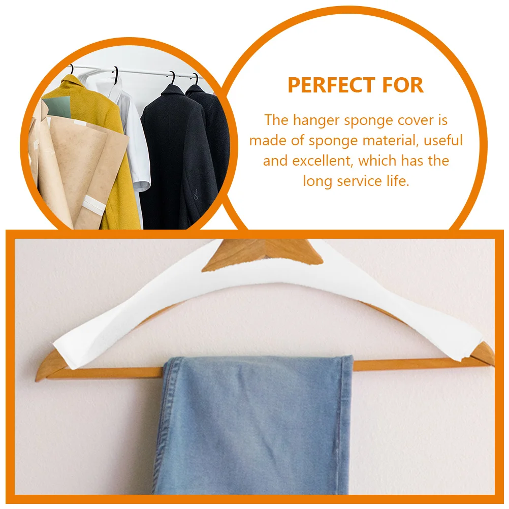 

20 Pcs Anti-slip Sponge Cover Hanger Protector Protective Covers for Shoulder Pads Clothing Clothes