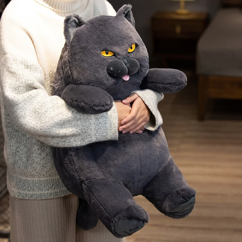 New Arrive 30-60cm Kawaii Soft Plush British Shorthair Cat Toys Stuffed Animal Dolls Kids Gift Lovely Fat Cats Pillow Home Decor