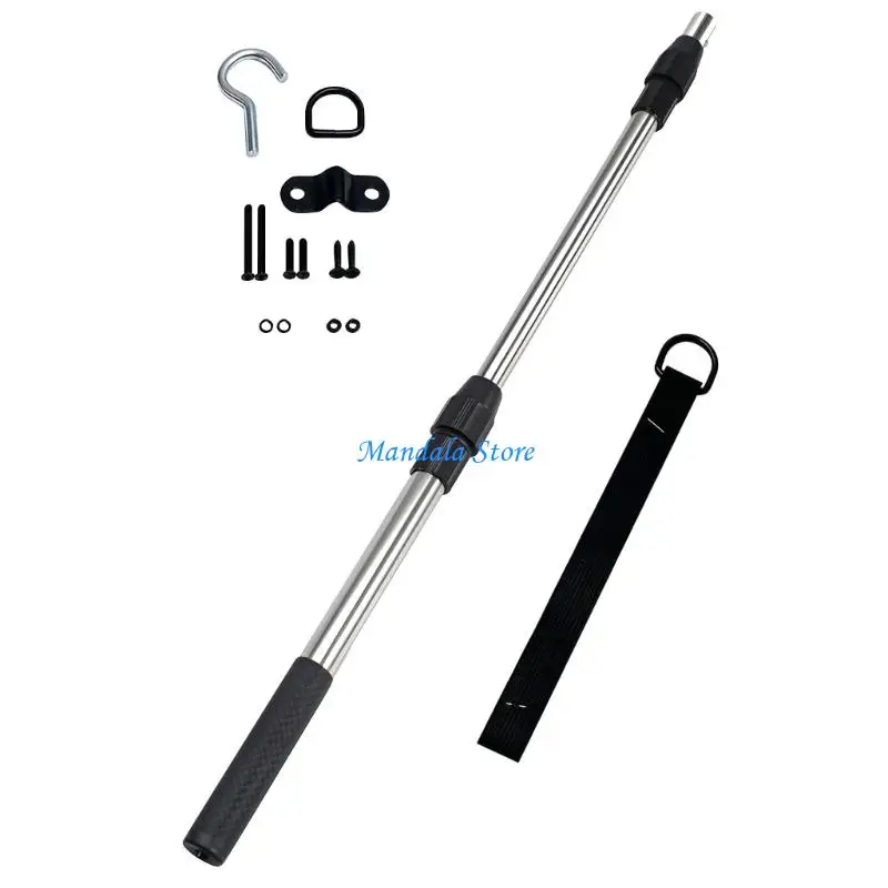 U2JC Nonslip Attic Extension System Nonrust Steel Adjustable Rod And Reinforced Hook Set