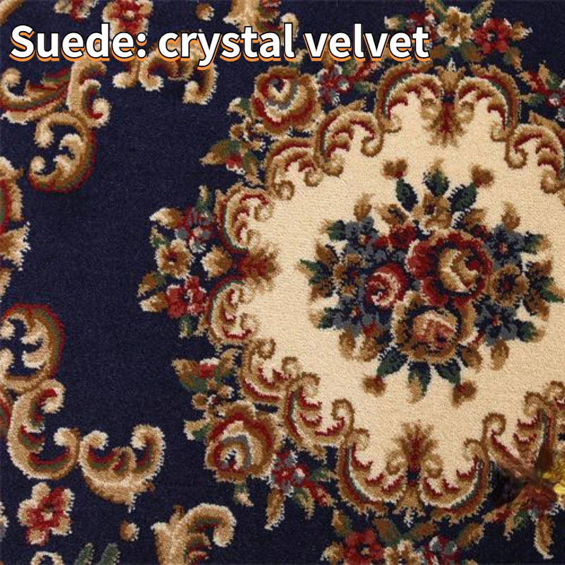 Round Short Pile European Carpets for Living Room Decoration Rugs for Bedroom Decor Carpet Non-slip Area Rug Thicken Floor Mats