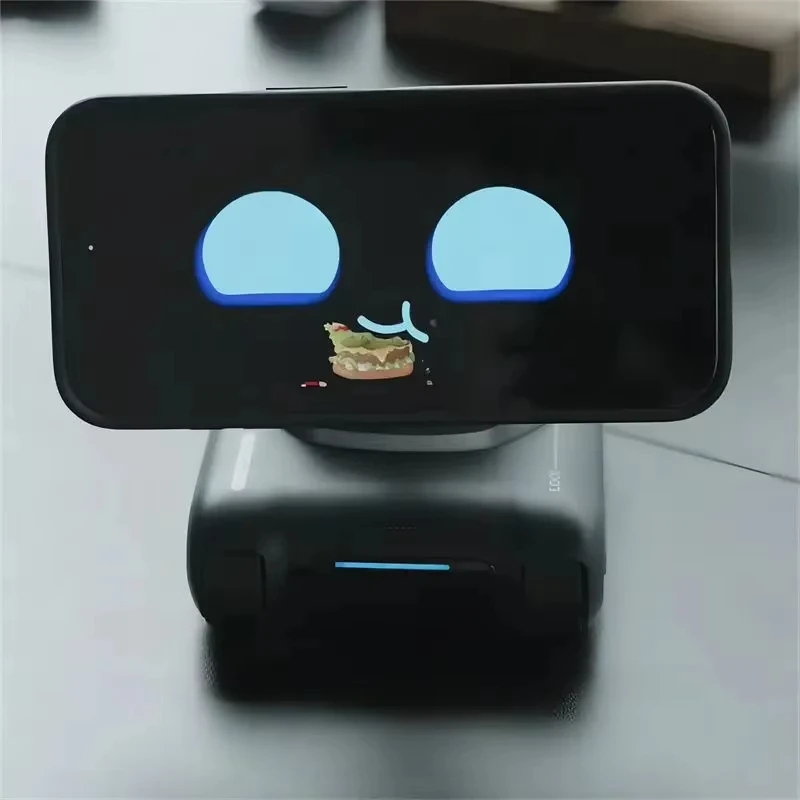 New LOOi Smart Robot Ai Desktop Move Transforming Mobile for iPhone/Android Phones Into Intelligent Electronic Automation Robots