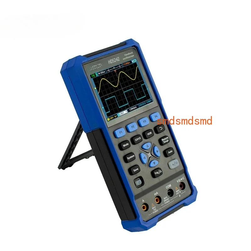 HDS2202S HDS200 Series Handheld Digital Oscilloscope 200MHz 1GS/s 3 In 1 2Channels Osciloscopio Multimeter +1CH Generator