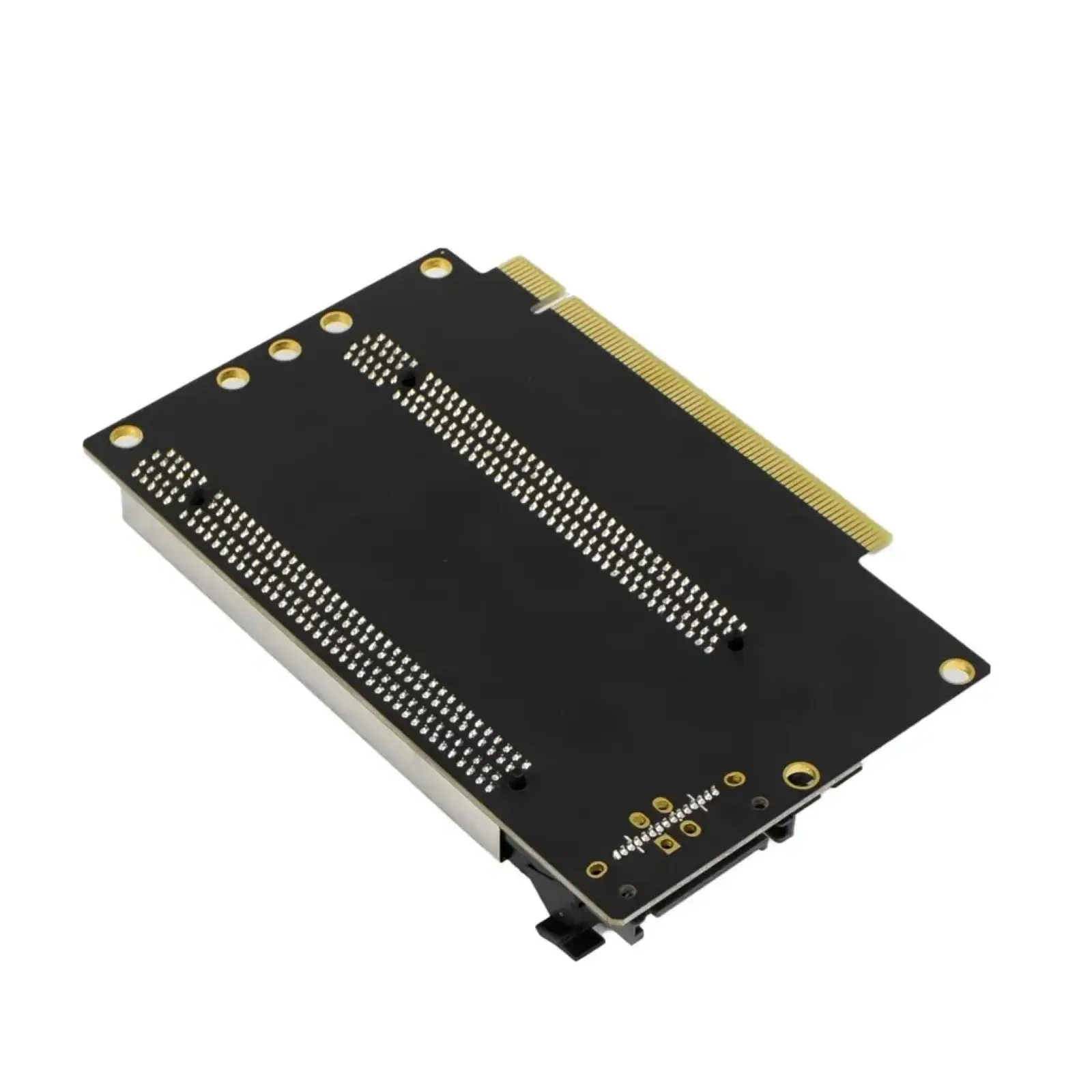 

PCIe 3.0 X16 to Dual X8 Slot Bifurcation Splitter Card Riser PCI Express Gen3 x8x8 Adapter with SATA Power Port
