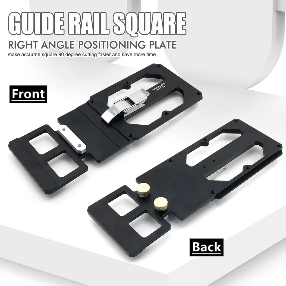 Suitable for woodworking electric circular saw, track saw, right angle positioning plate, ruler matching TS55/TS75 guide rail